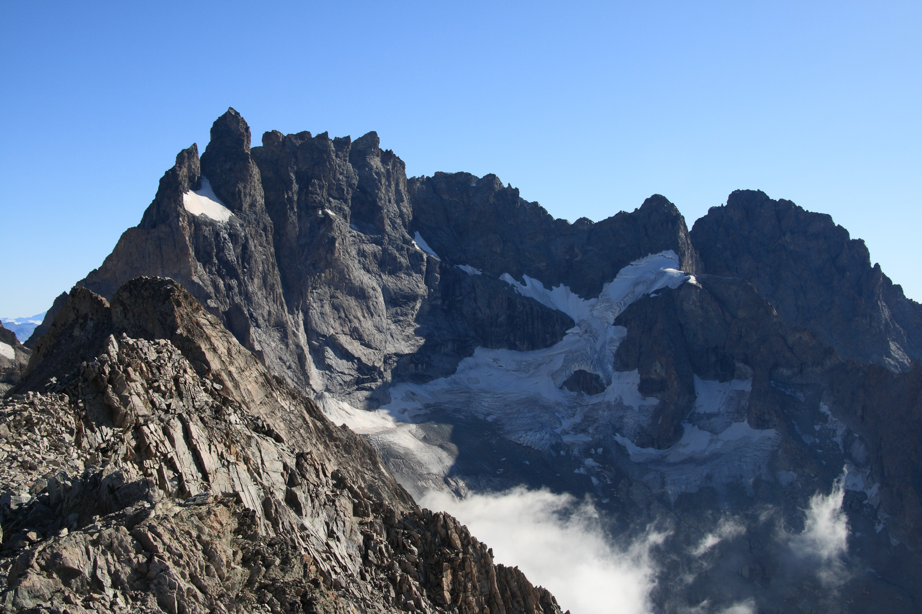 3.983 m - zweithöchster Gipfel der Dauphiné.