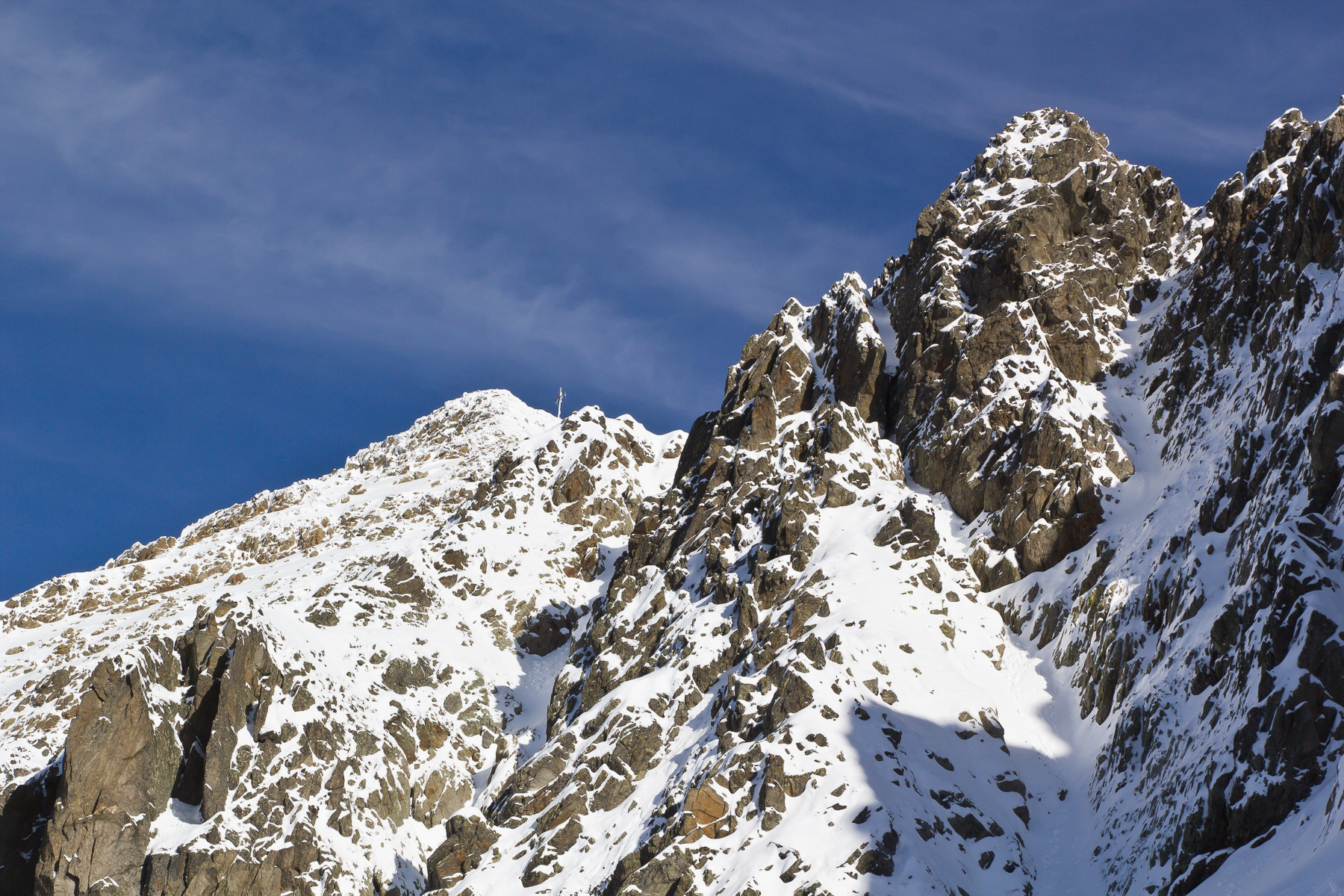 Der höchste Gipfel der Sarntaler Alpen blieb uns am ersten Tag verwehrt.
