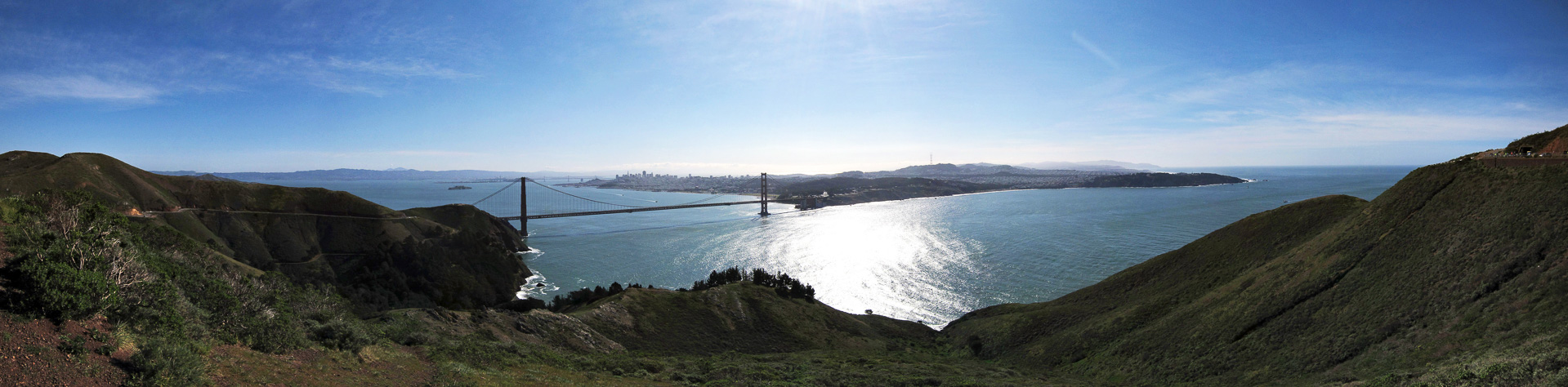 Golden Gate Bridge von Norden aus gesehen.
