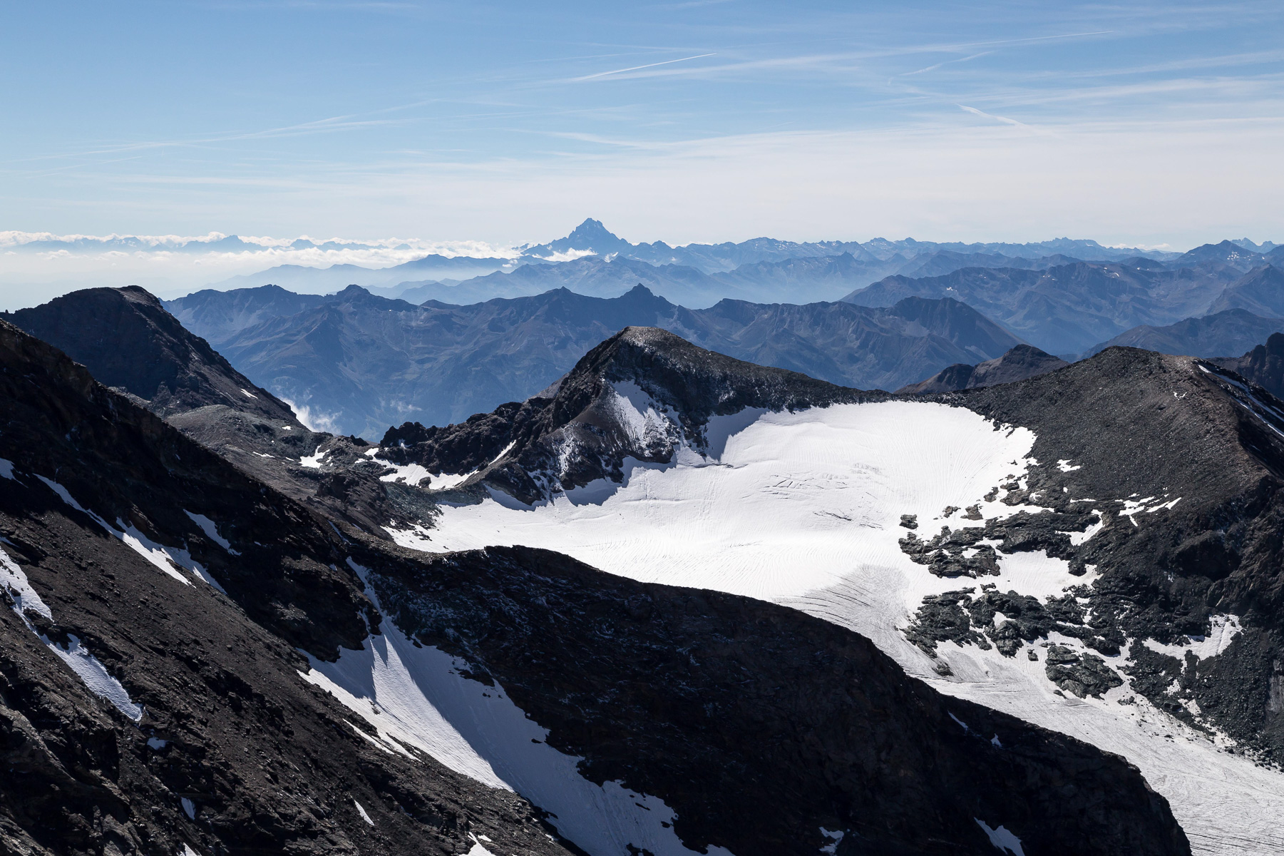 Seealpen und Monviso (3.841 m).