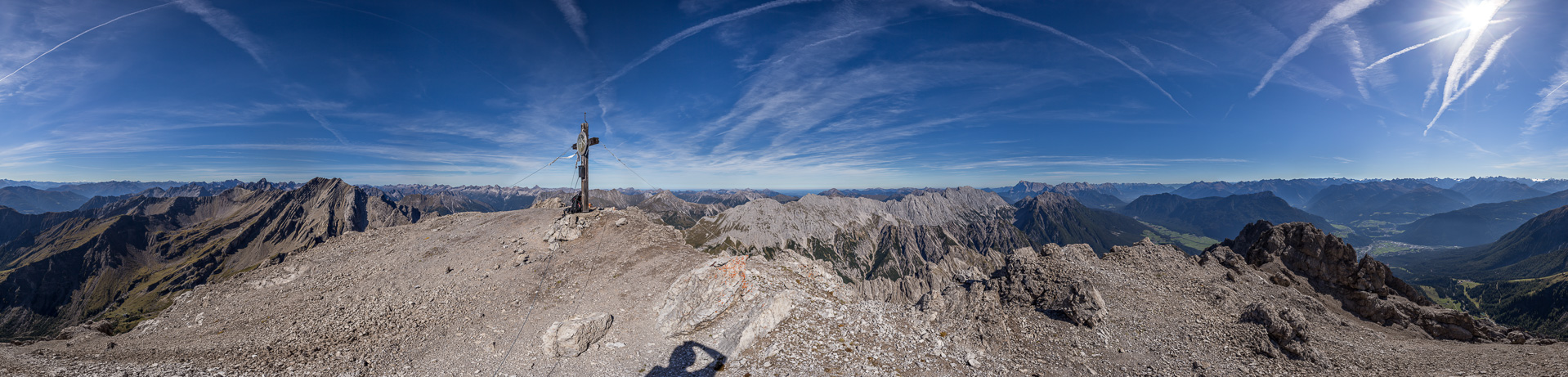 Gipfelpanorama mit herrlichem Rundblick.