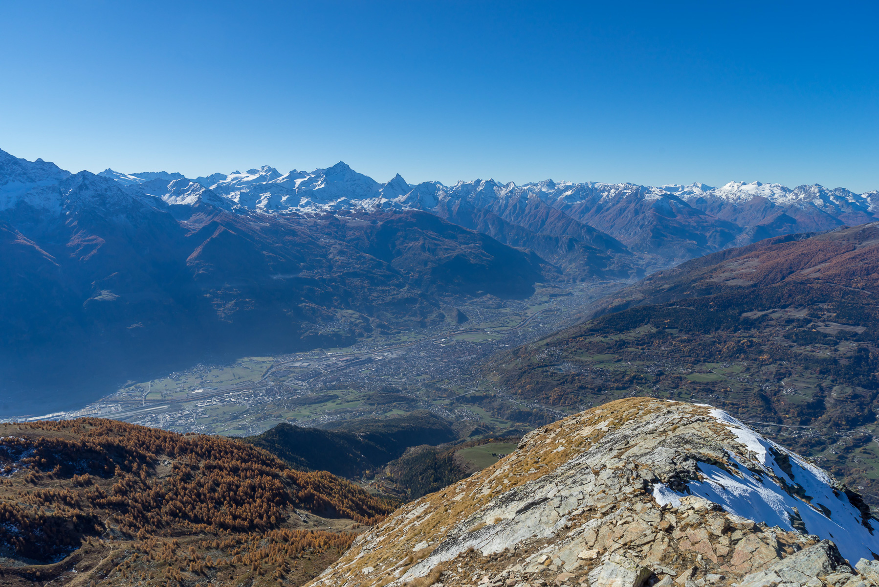 Blick ins Aostatal.