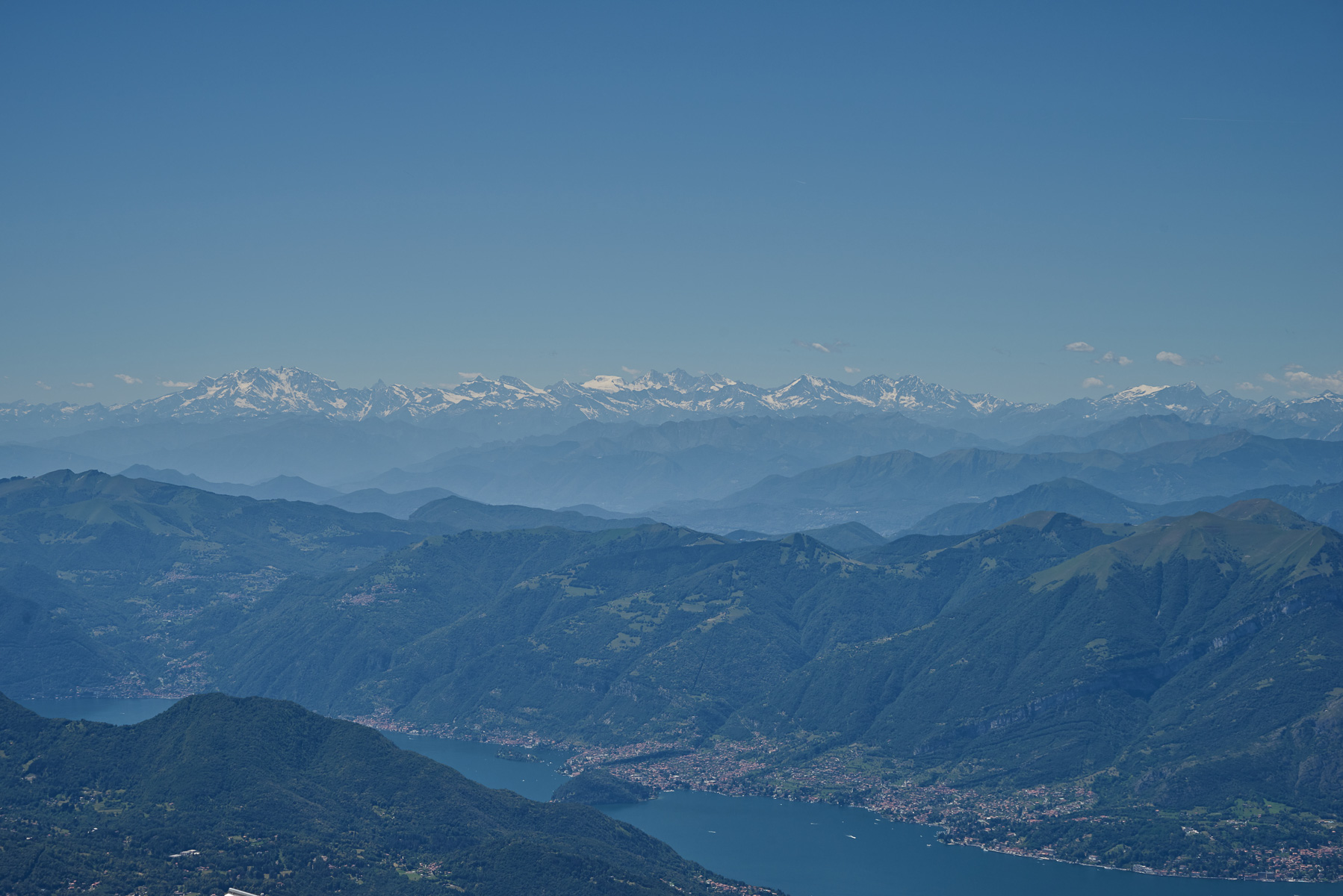 Walliser Alpen mit Monte Rosa.
