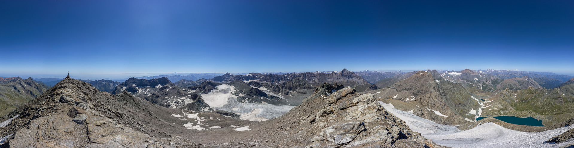 Ein sagenhaftes Panorama von einem der entlegensten Orte der Alpen.