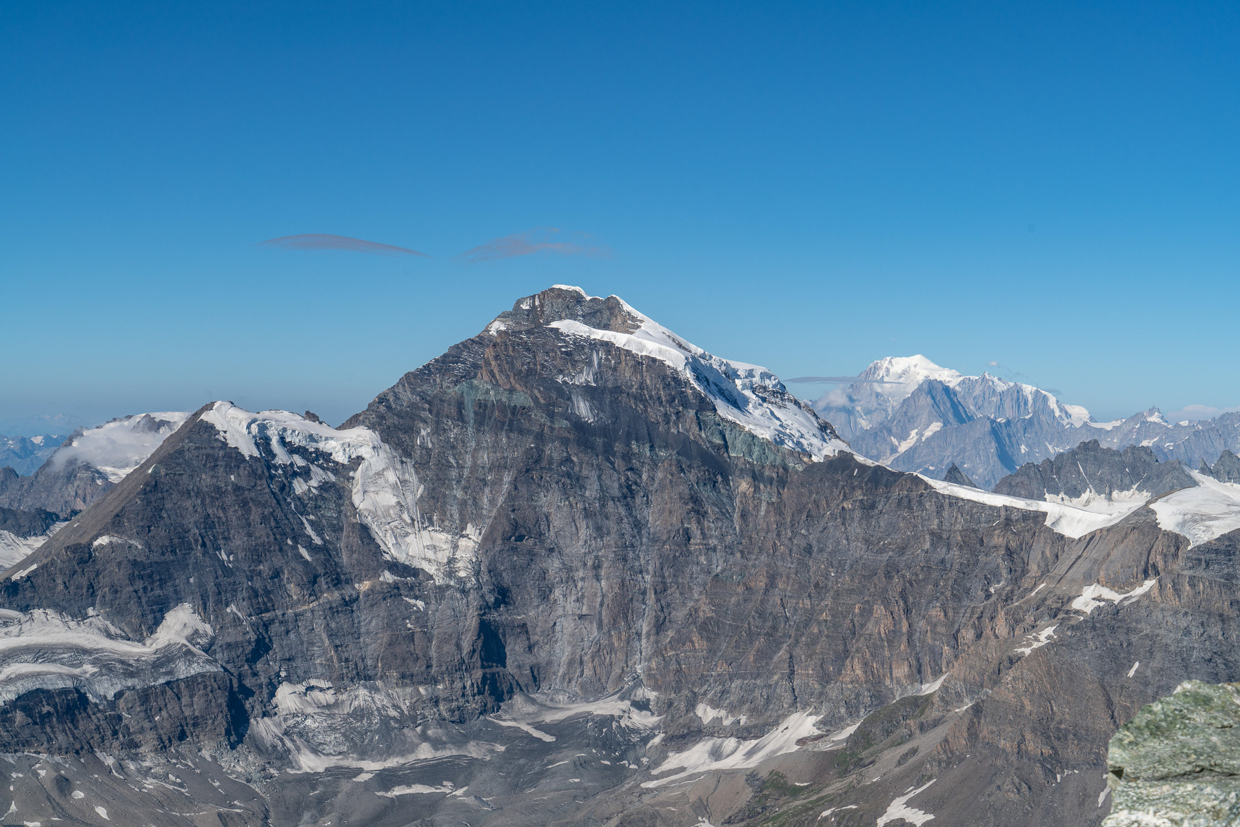 Grand Combin und Mont Blanc