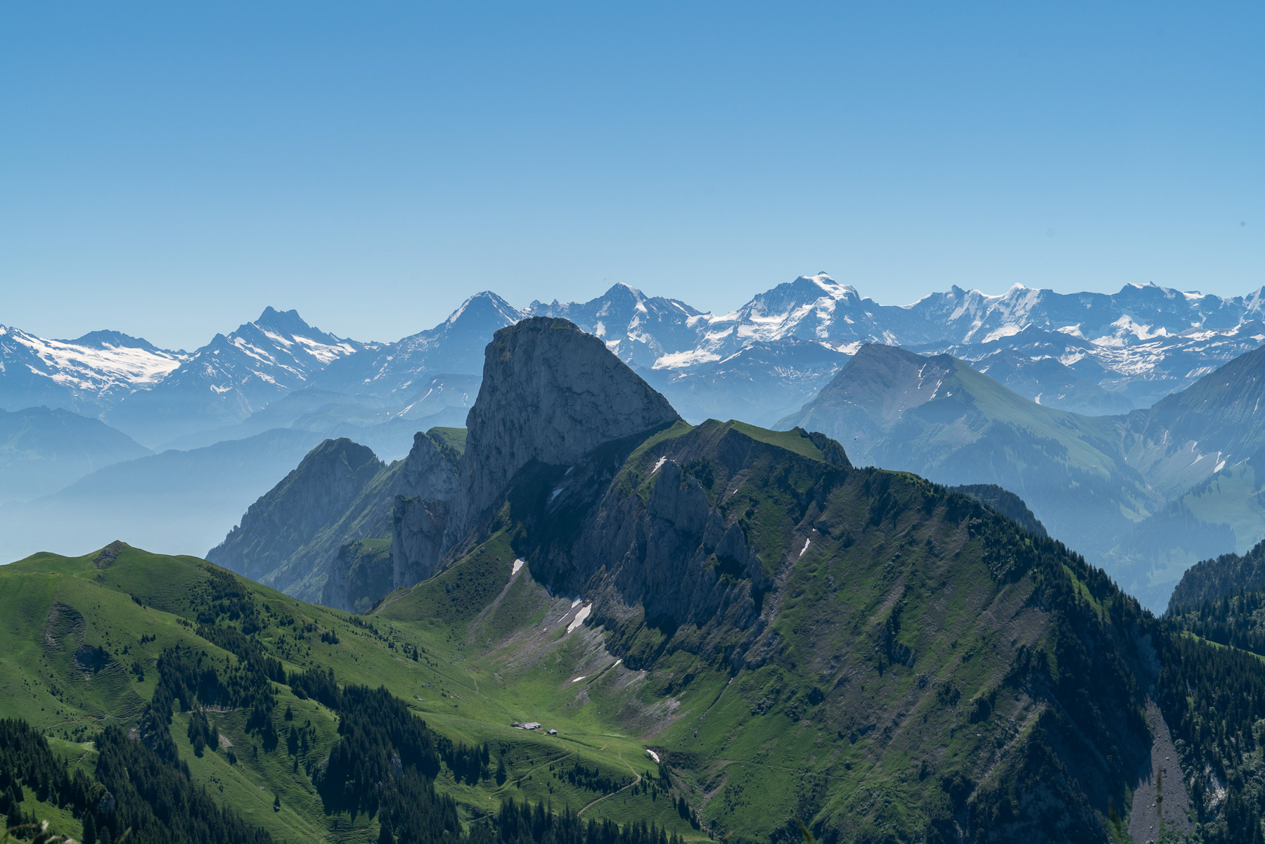 Stockhorn mit Eiger, Mönch und Jungfrau