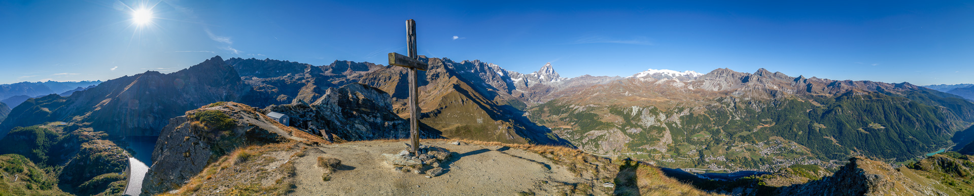 Erstklassige Aussichtswarte direkt über Valtournenche