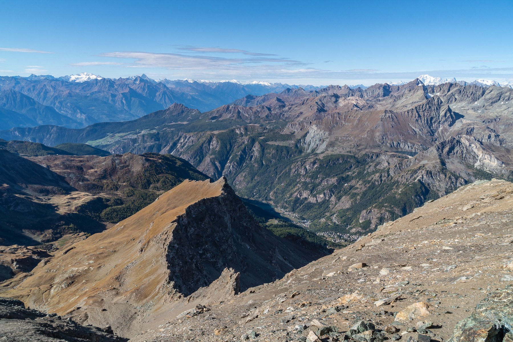 Das Aostatal zwischen Gran Paradiso und Mont Blanc