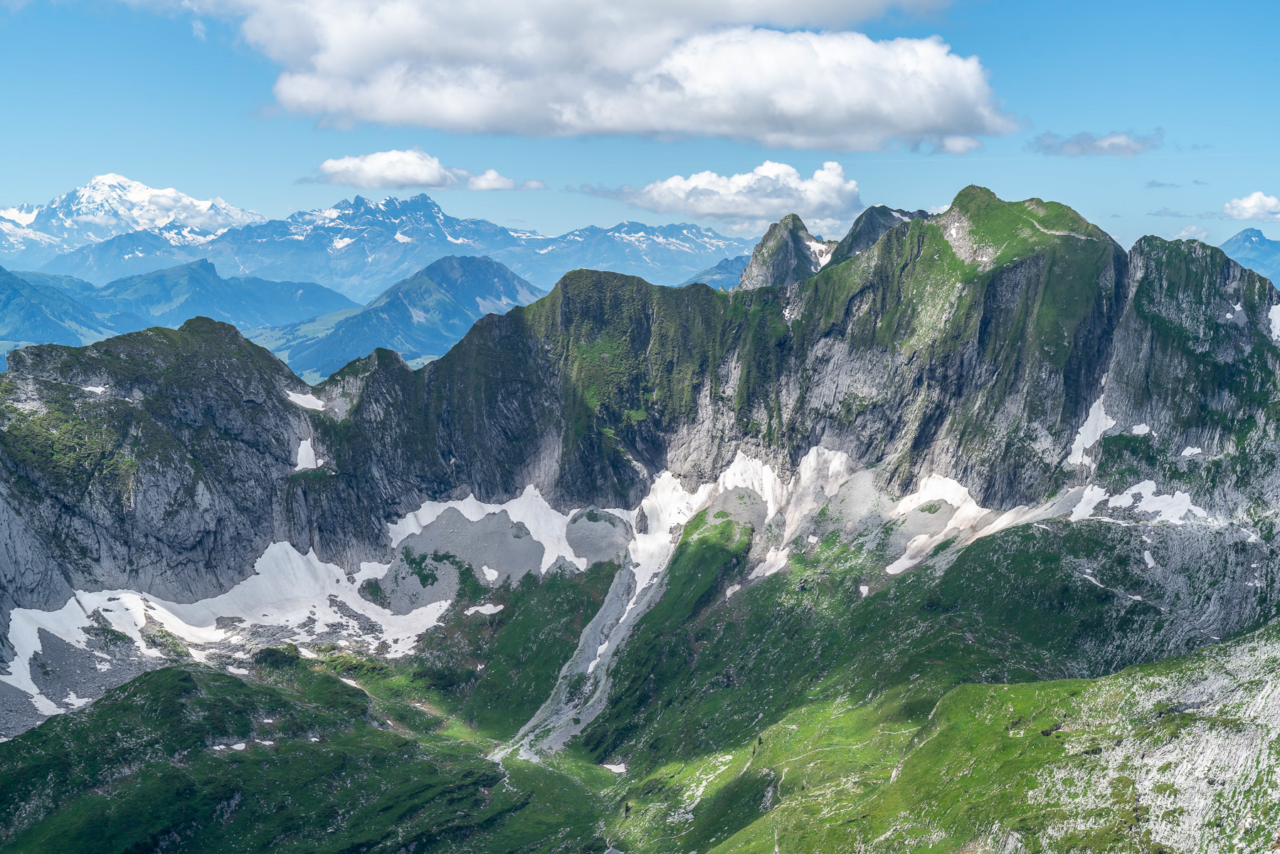 Mont Blanc, Dents du Midi und Vanil Noir