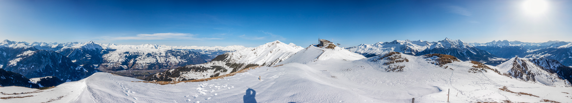 Ein niedrig gelgener, aber wunderschöner Aussichtspunkt mitten im Skigebiet