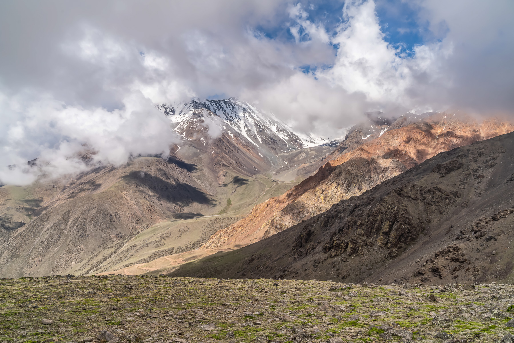 Zeitweise sieht man etwas Berg!
