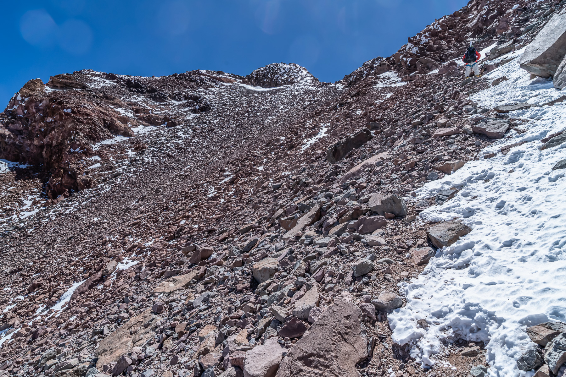 Der letzte Abschnitt zum Gipfel ist auch der ruppigste.