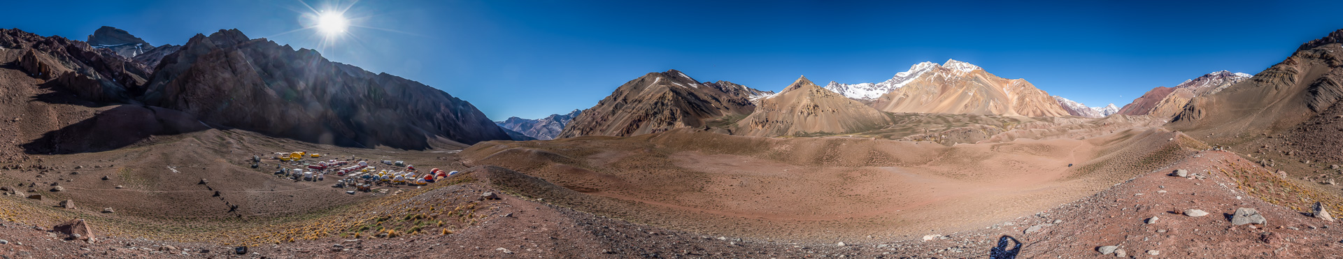 Panorama vom ersten Zwischenlager