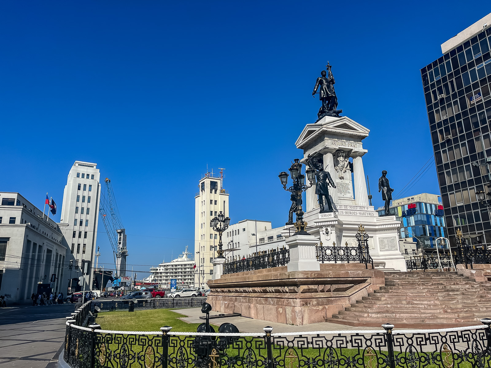 Auf den Spuren der Geschichte - hier begann 1973 der Militärputsch.