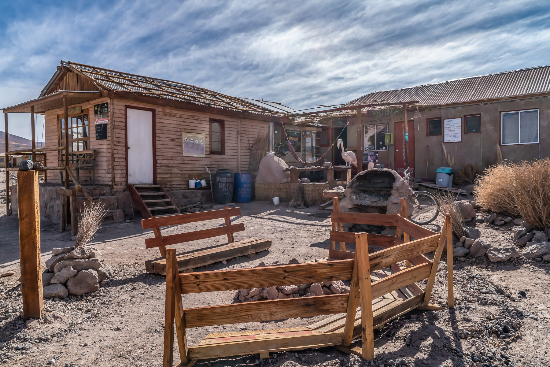 Die einzige bewirtschaftete Schutzhütte in der ganzen Atacama