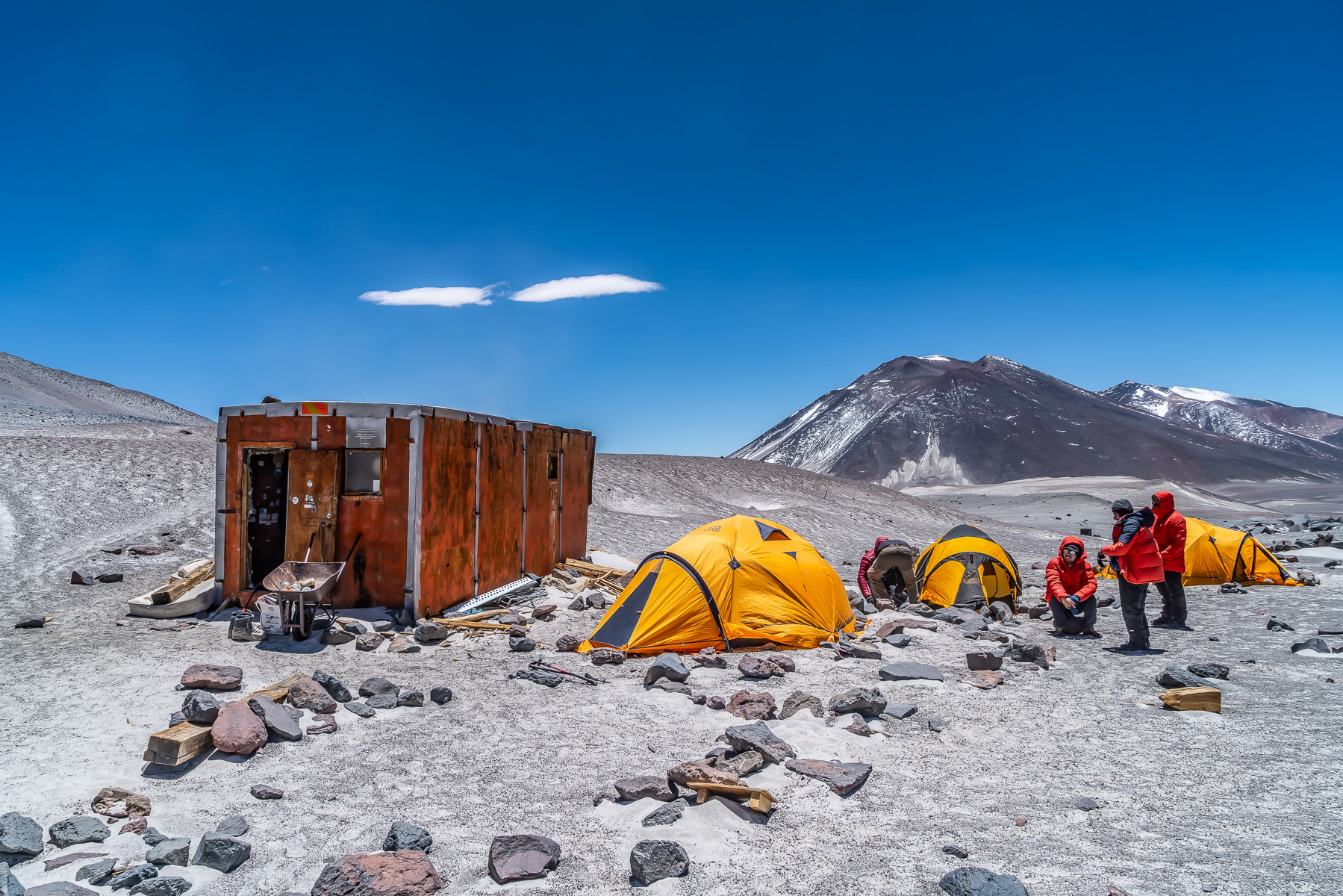 Basislager für den Ojos del Salado