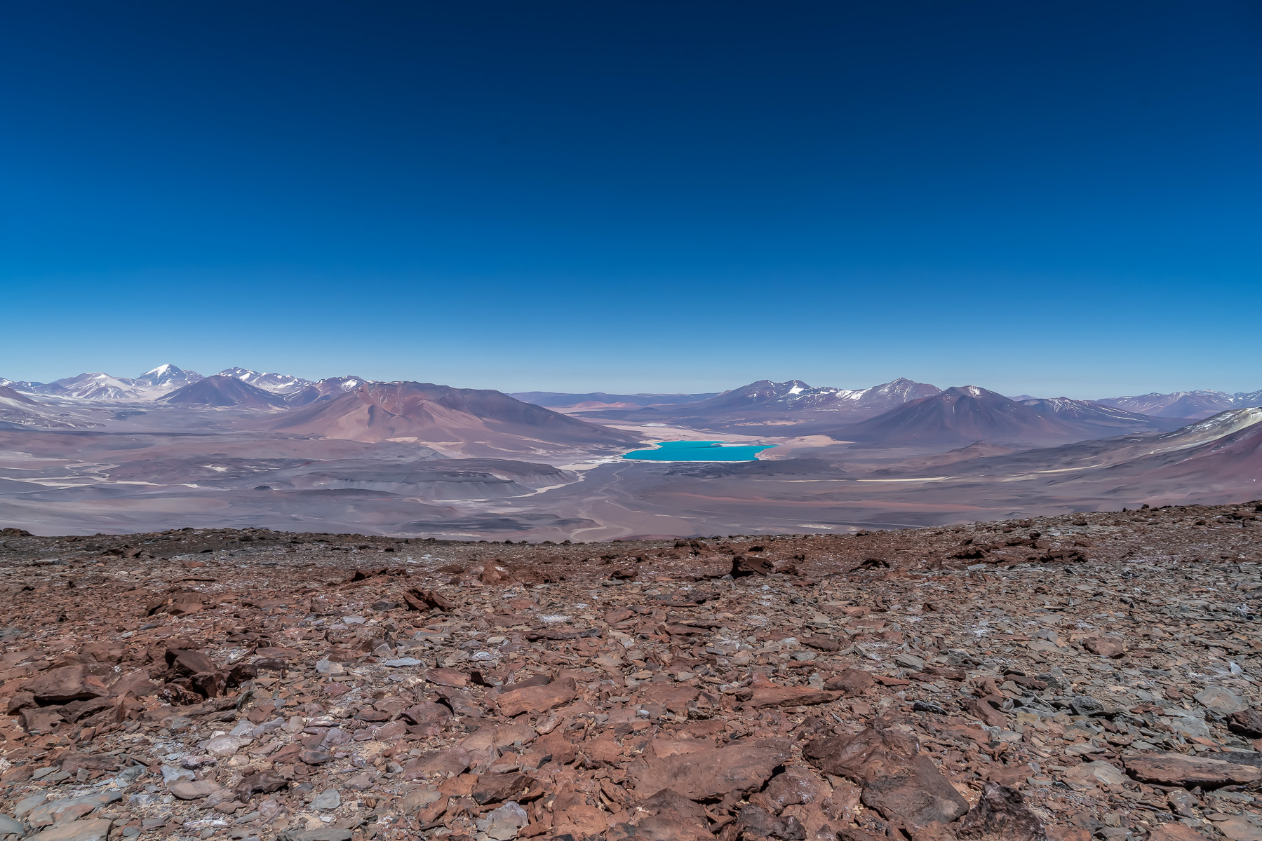 Blick zur Laguna Verde - links Tres Cruces