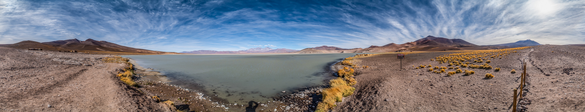 Das Panorama zum Refugio Maricunga